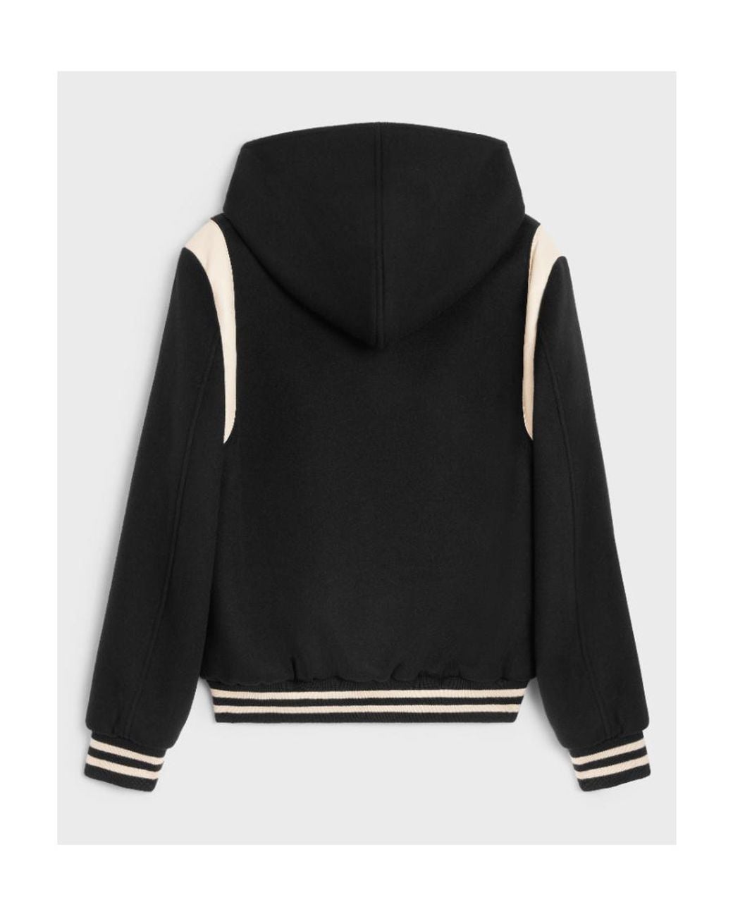 Céline Black Hooded Teddy Jacket for men