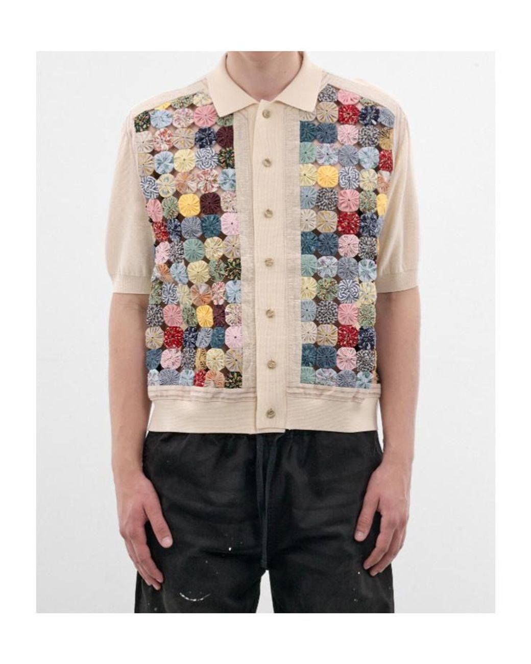 Kapital Natural X Yo-Yo Patchwork Shirt for men