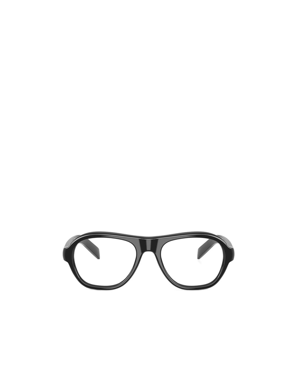 Prada White Eyewear Oval Frame Glasses