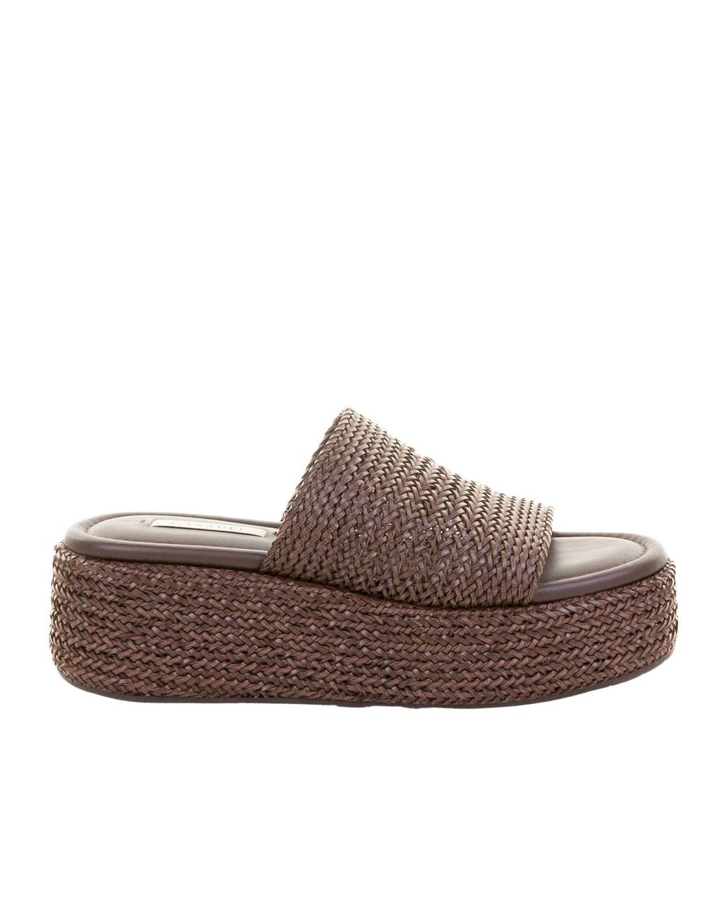 Casadei Brown Interwovened Open Toe Sandals