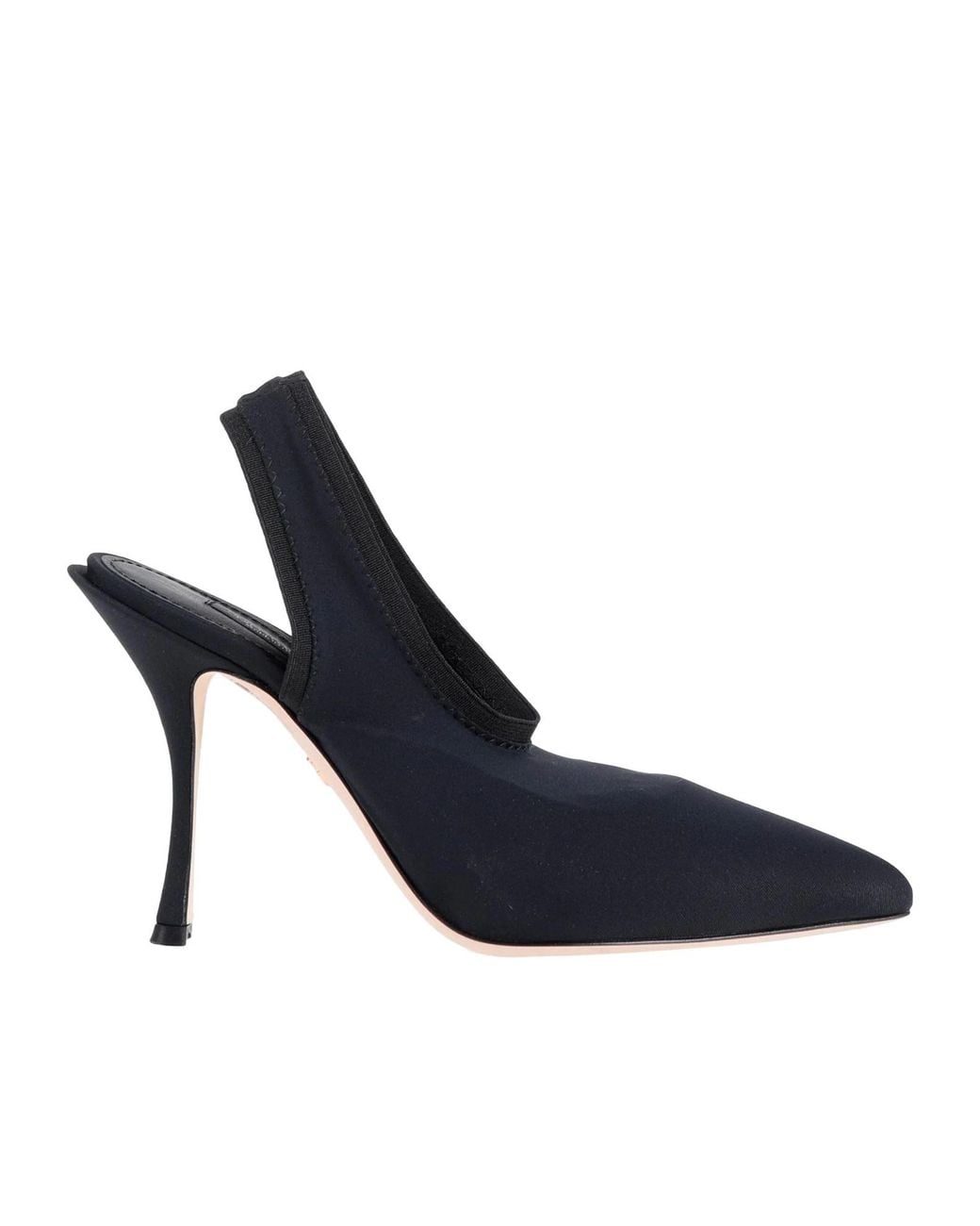 Dolce & Gabbana Blue Solid Pointed-Toe High Heels