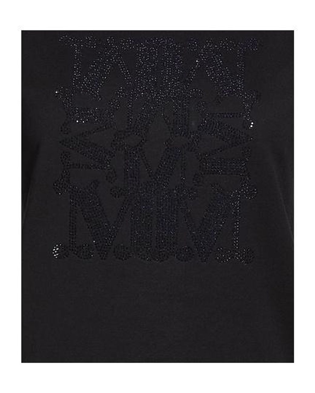 Max Mara Black Solid Color T-Shirt