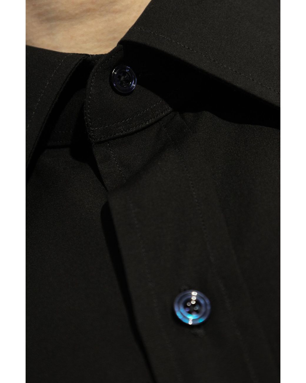 Tom Ford Black Buttoned Long-Sleeved Shirt for men