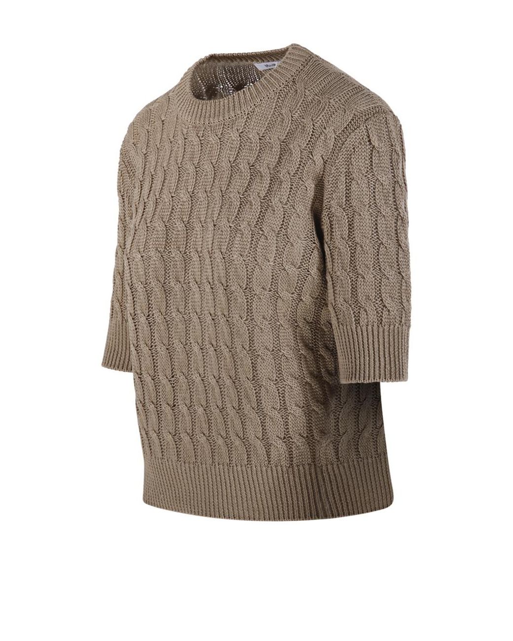 Max Mara Natural Talamo Cable-Knit Jumper