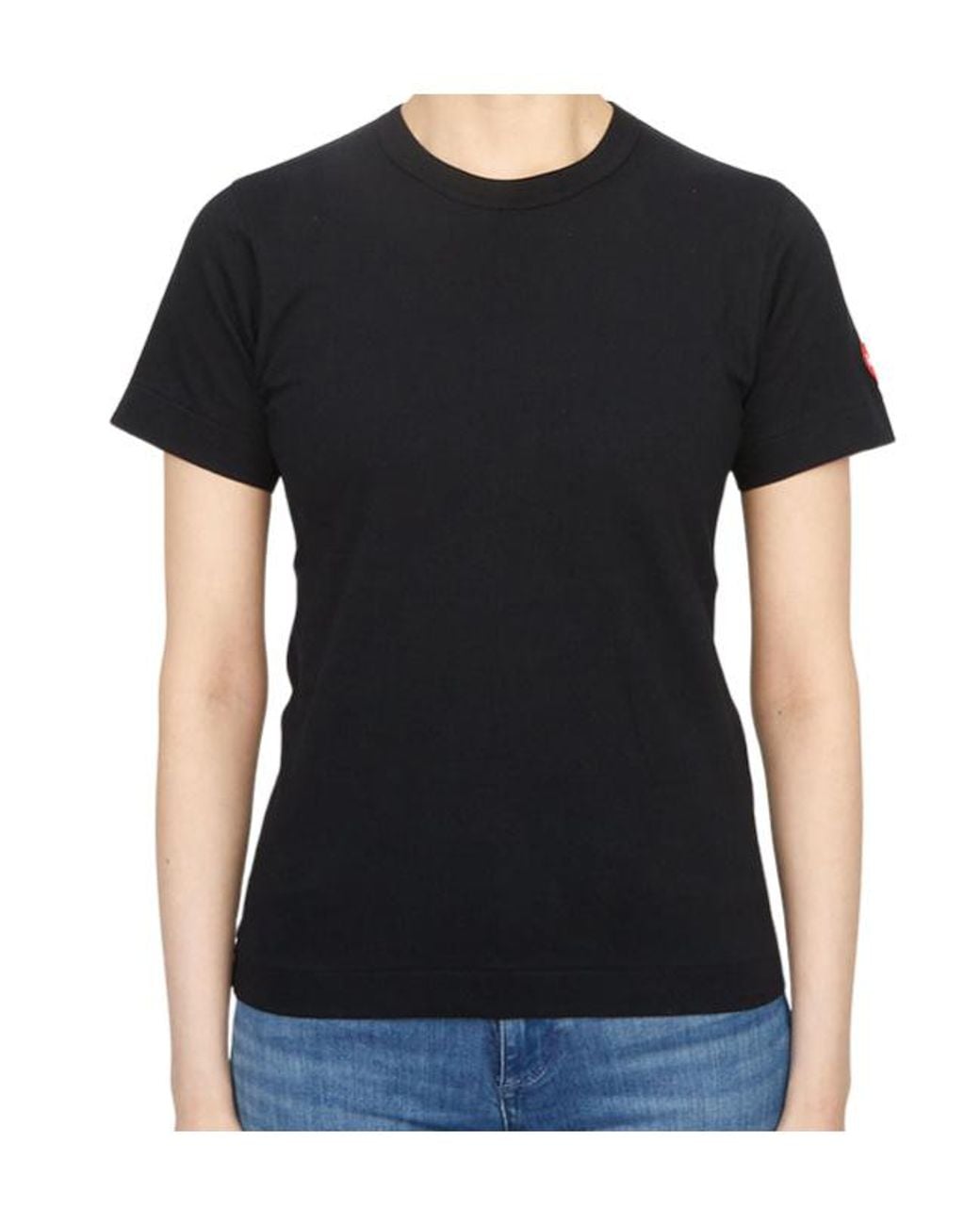 COMME DES GARÇONS PLAY Black X Invader Pixelated-Heart T-Shirt