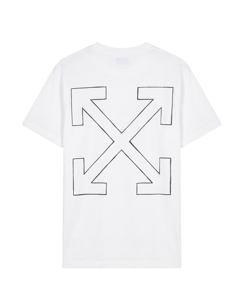 Off-White c/o Virgil Abloh White Graphic Arrow Print T-Shirt for men
