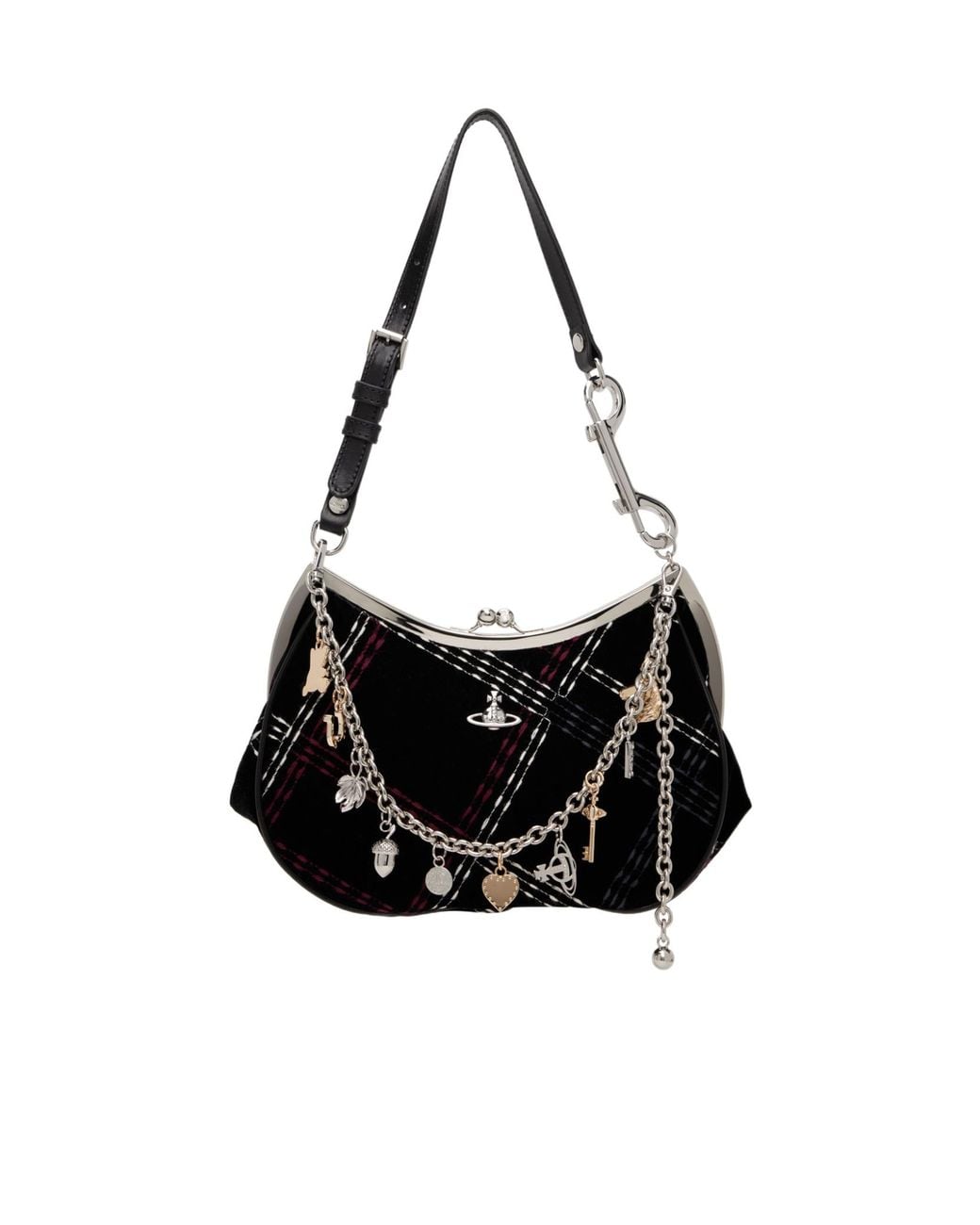 Vivienne Westwood Black Charm Frame Crossbody