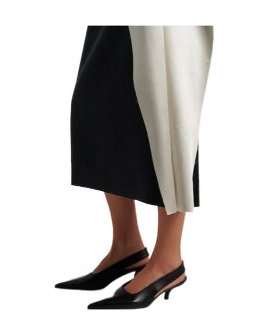 Rohe Black Oneshoulder Satin Dress