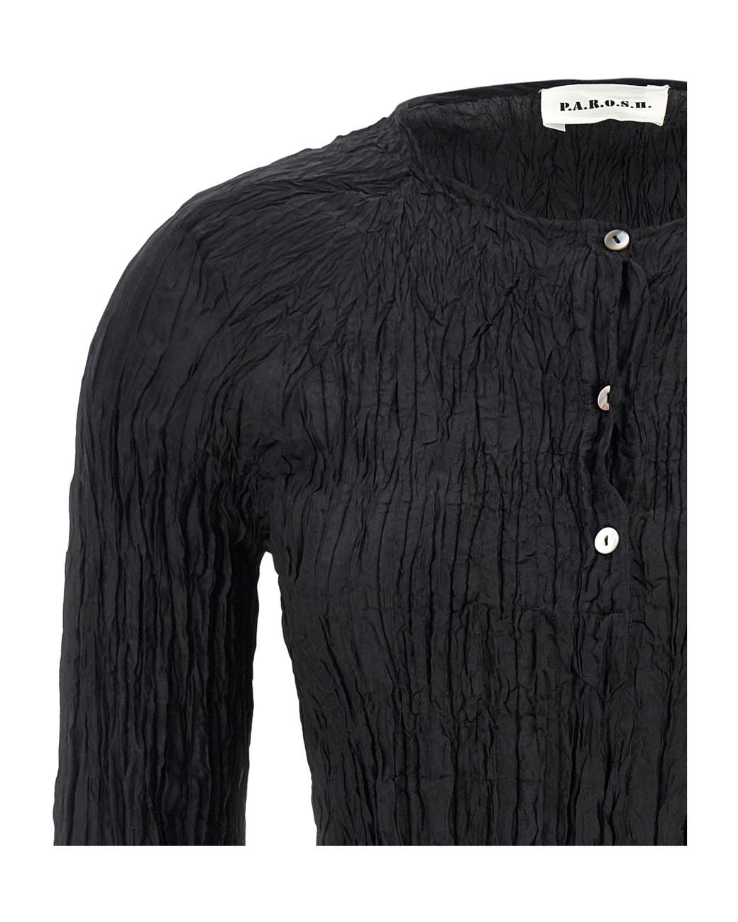 P.A.R.O.S.H. Black 'soph' Blouse