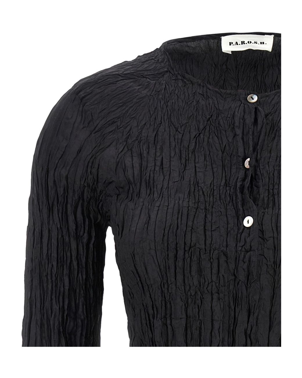 P.A.R.O.S.H. Black 'soph' Blouse