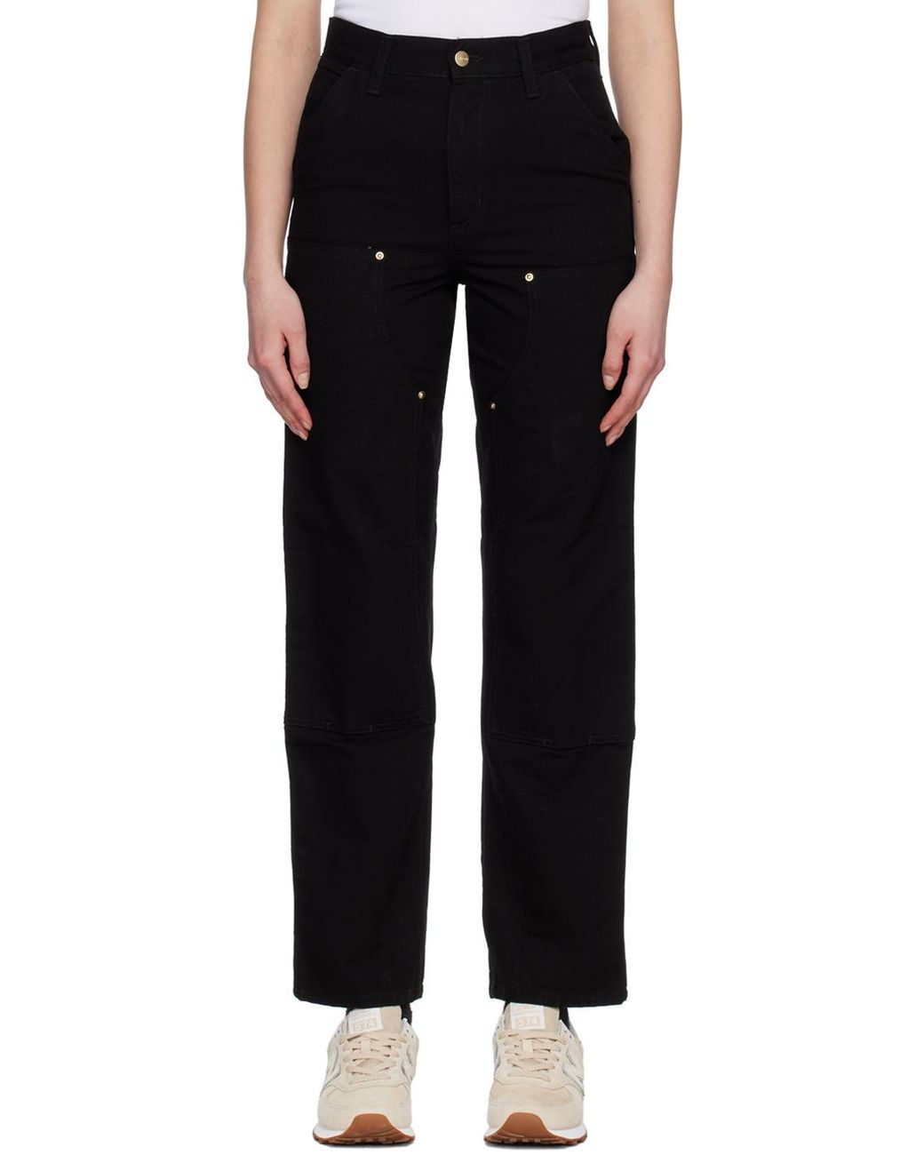 Carhartt Black Double Knee Pants for men