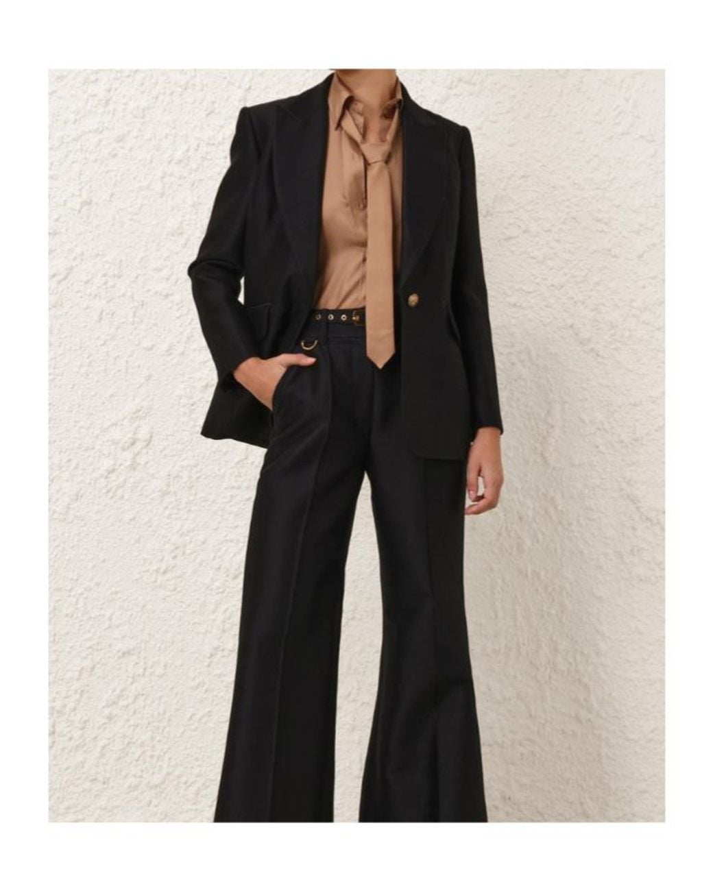 Zimmermann Black Hypnotic Tailored Jacket