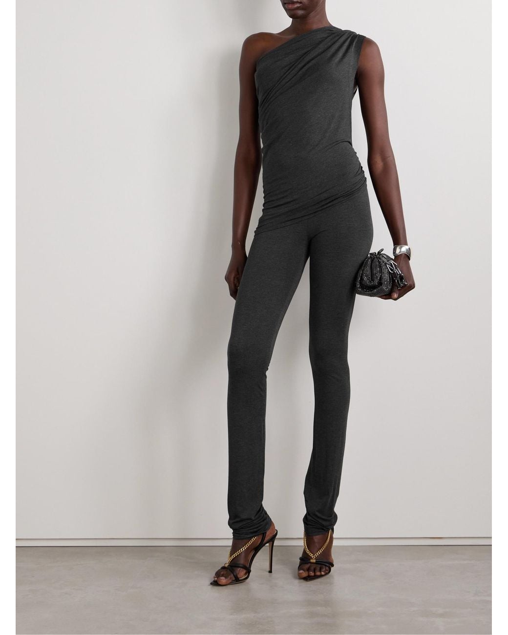 Norma Kamali Black Stretchy Comfort Pants