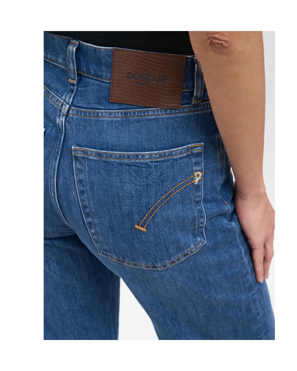 Dondup Blue Amber Wide-Leg Jeans