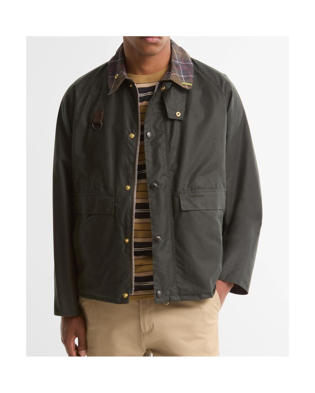 Barbour Black Waxed Utility Jacket for men