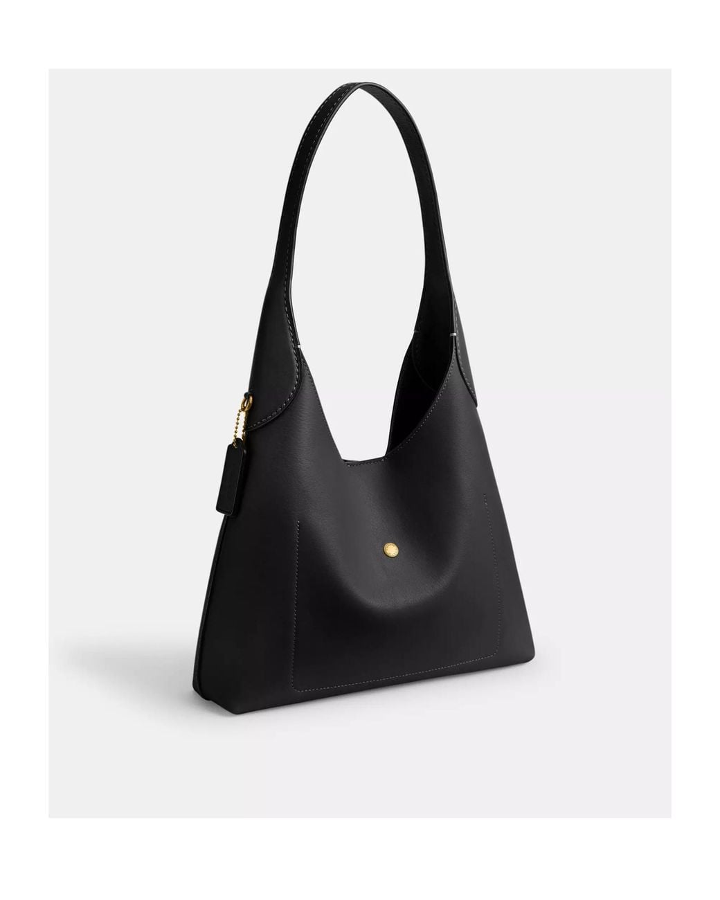 COACH Black Brooklyn 39 Logo Detailed Shoulder Bag