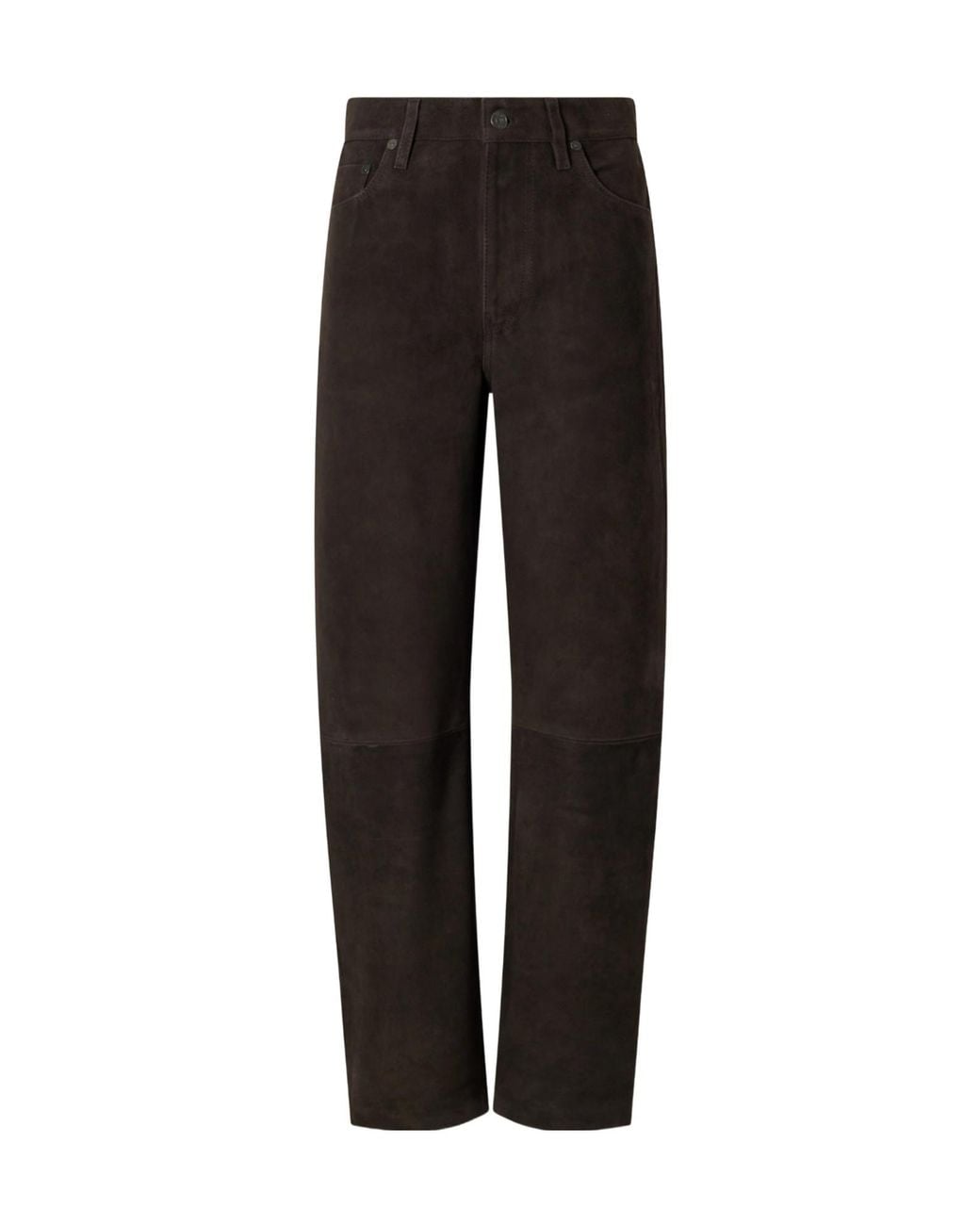 Citizens of Humanity Black Mid-Rise Barrel-Leg Pants