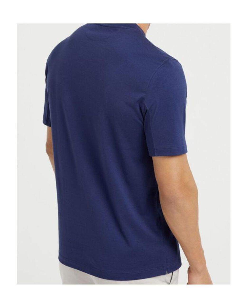 Brunello Cucinelli Blue T-Shirts for men