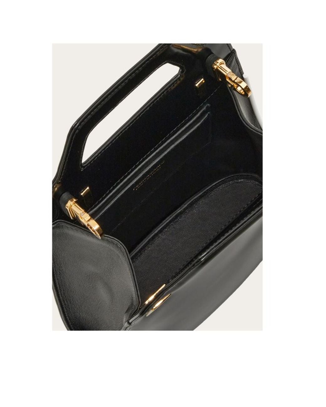 Ferragamo Black Ferragamo Wanda Mini Top Handle Bag