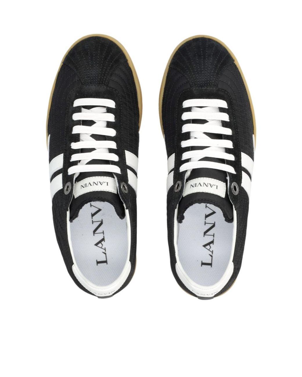 Lanvin Blue Round-Toe Sneakers for men