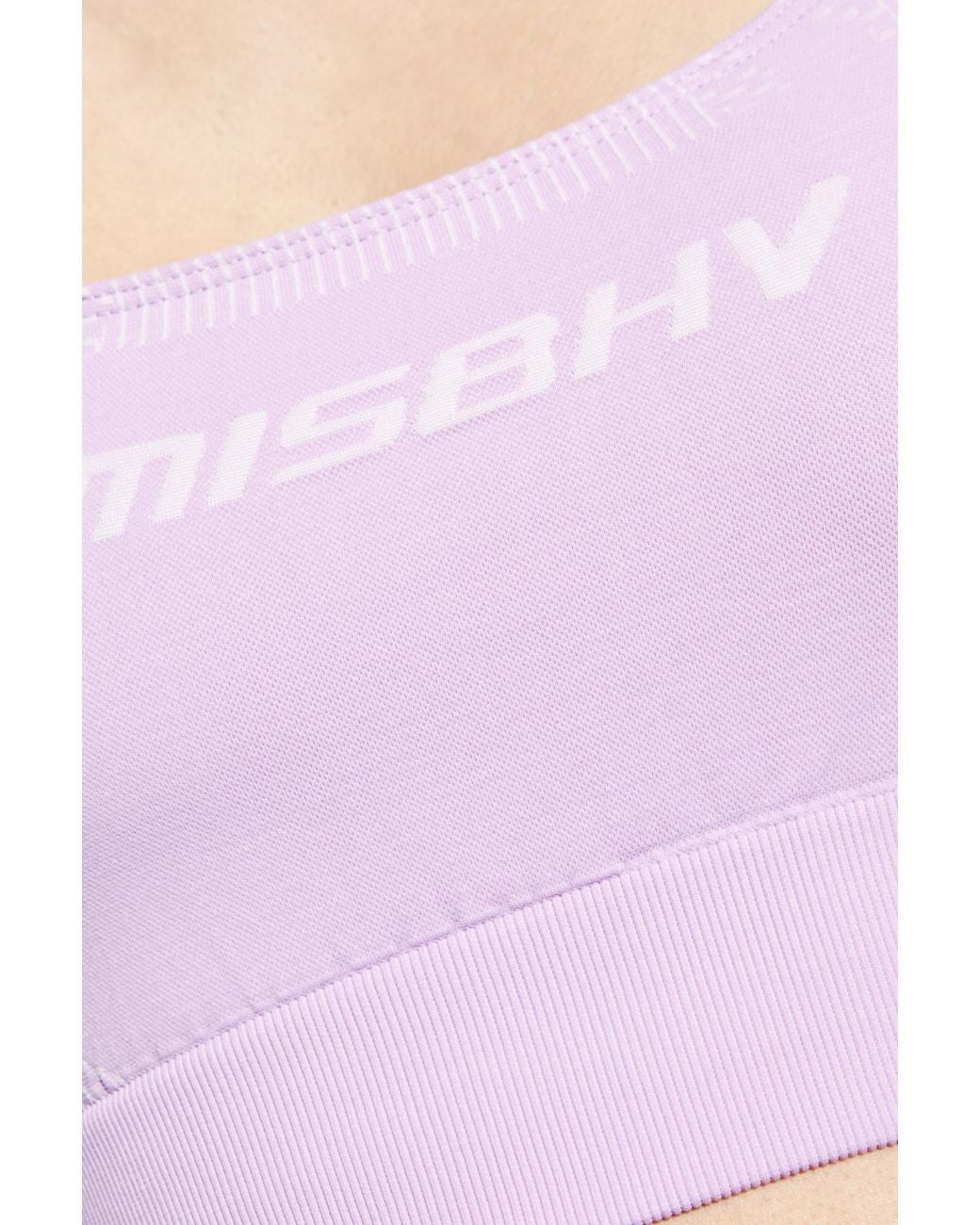 M I S B H V Purple Sport Bra Top