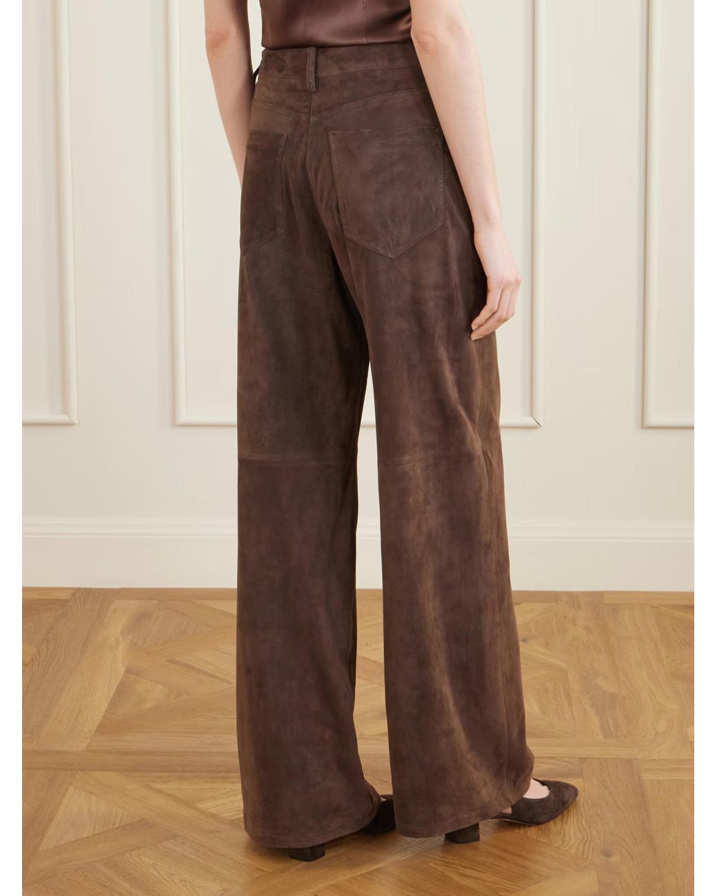 Brunello Cucinelli Brown Belt Loop Casual Pants