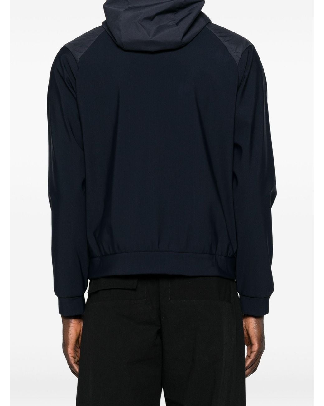 Herno Blue Hooded Jacket for men