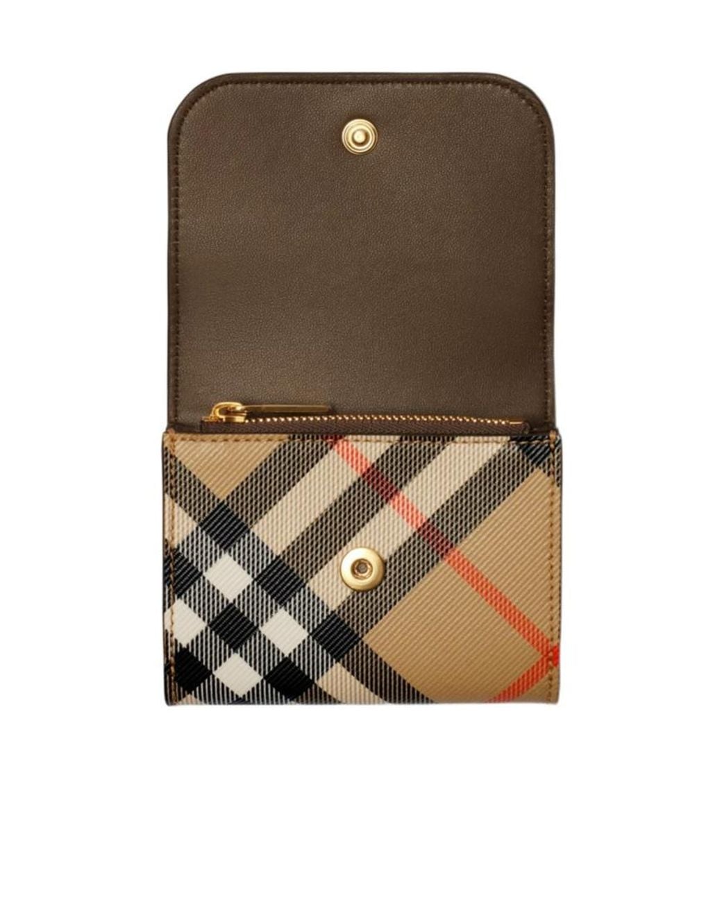 Burberry Multicolor Vintage Checked Foldover Top Wallet