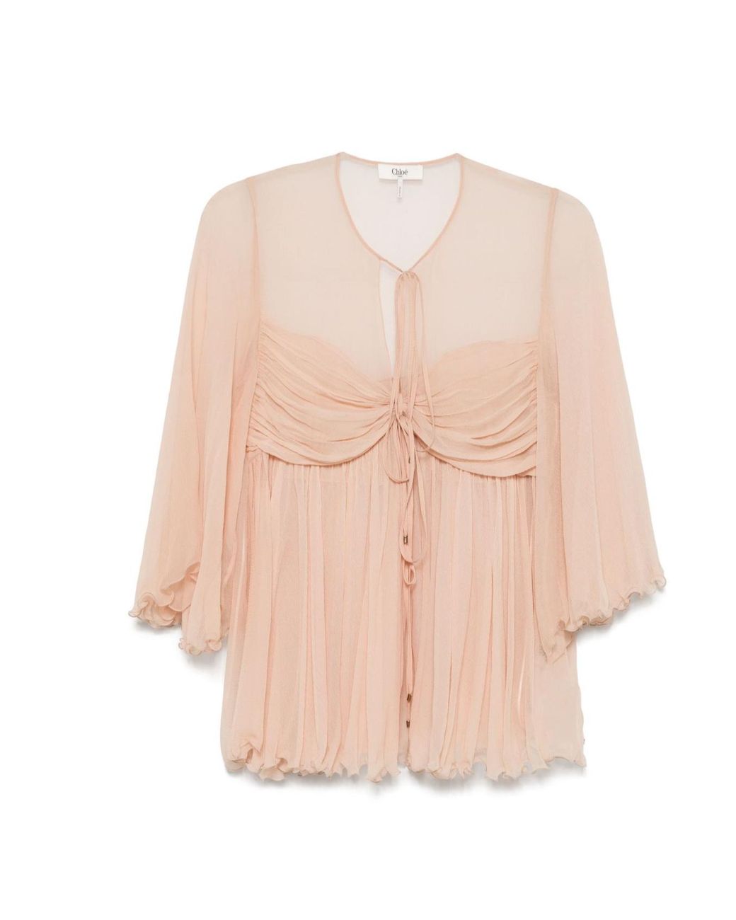 Chloé Natural Long-Sleeved Top