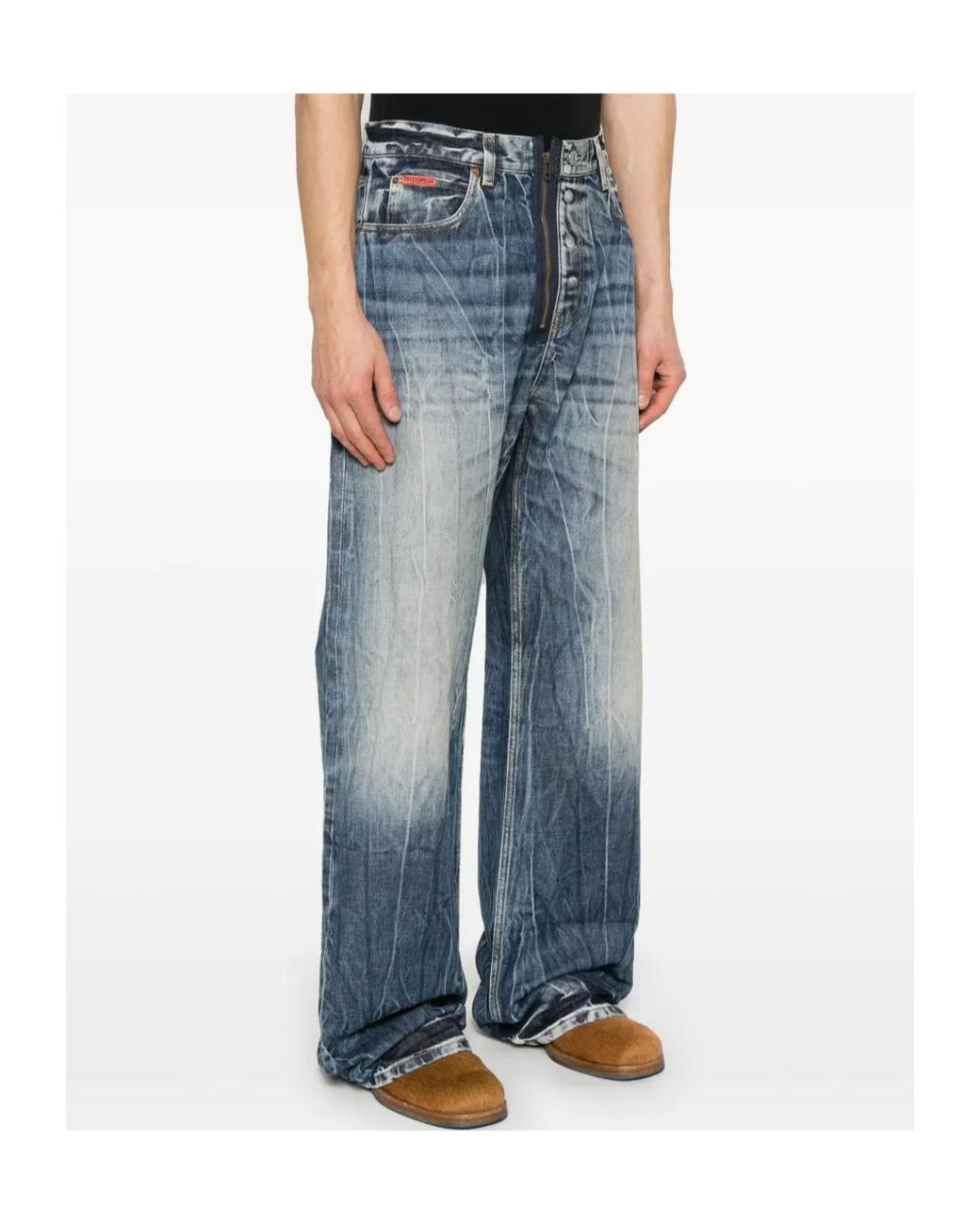 Martine Rose Blue Wide-Leg Jeans for men