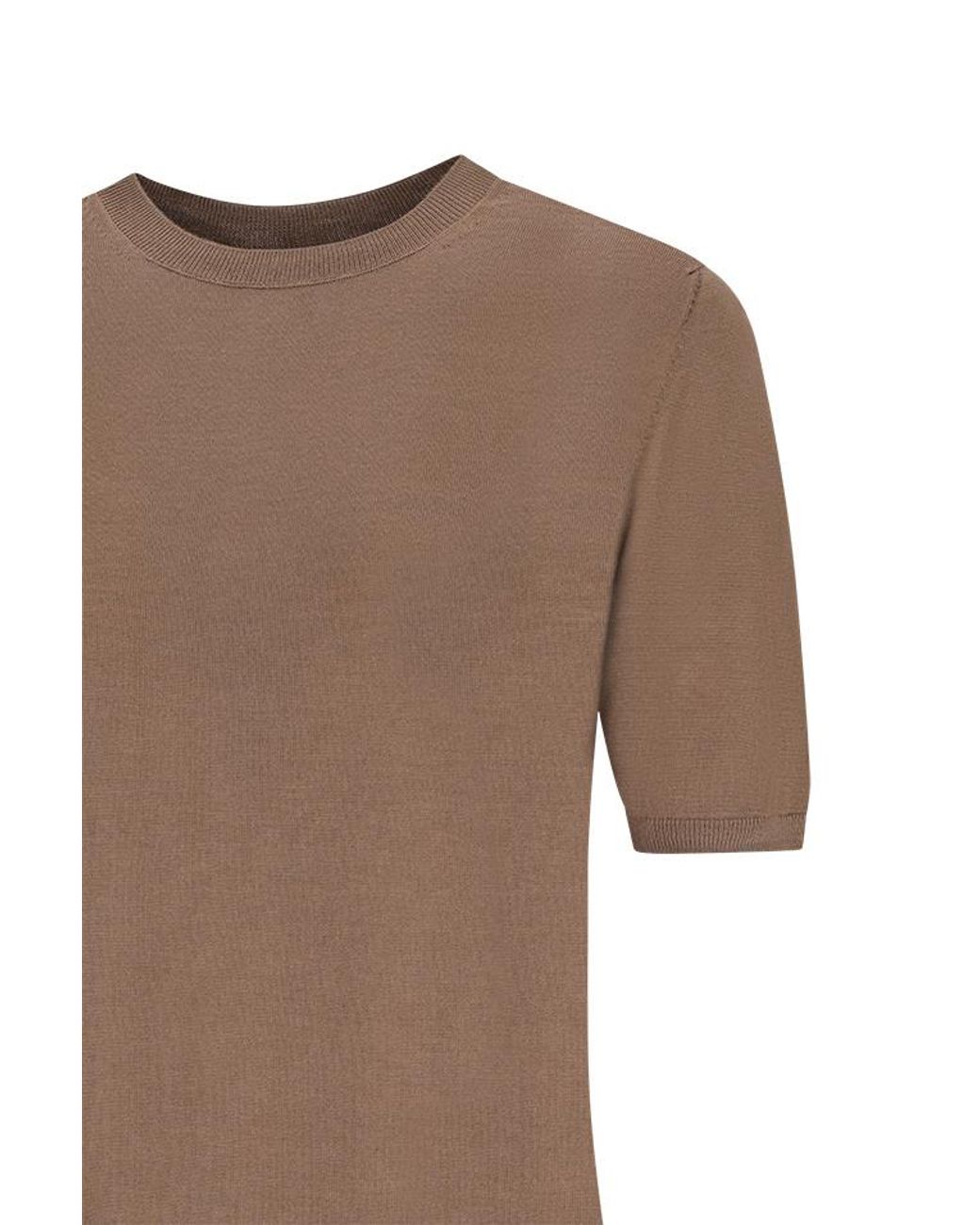 Max Mara Natural Gerico Short-Sleeved Knitted Jumper