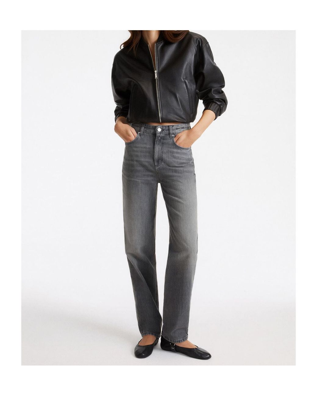 Marella Gray Straight Leg Jeans