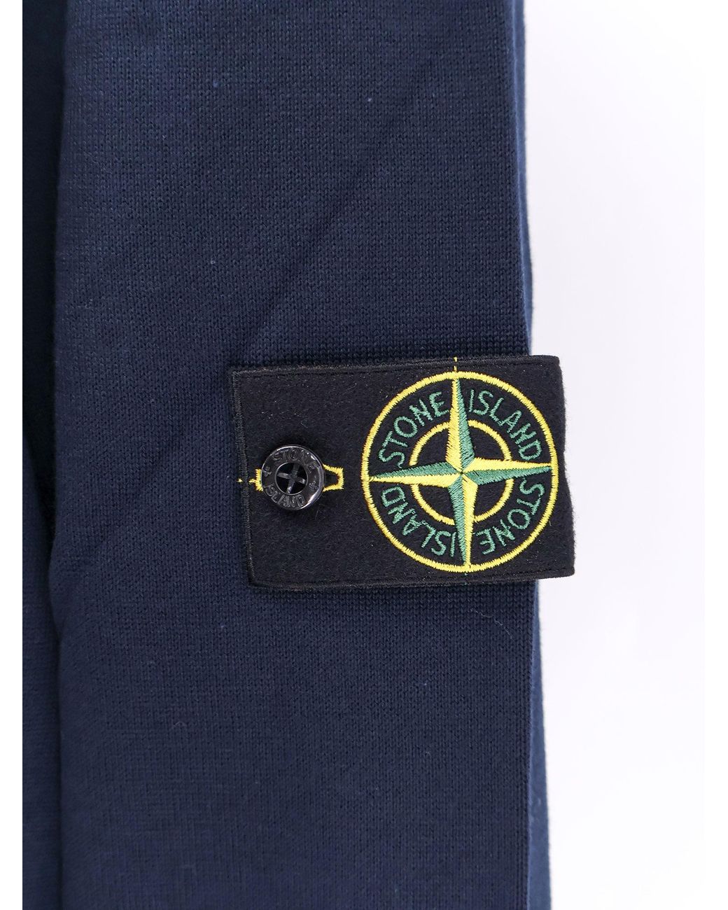 Stone Island Blue Compass Patch Crewneck Jumper for men