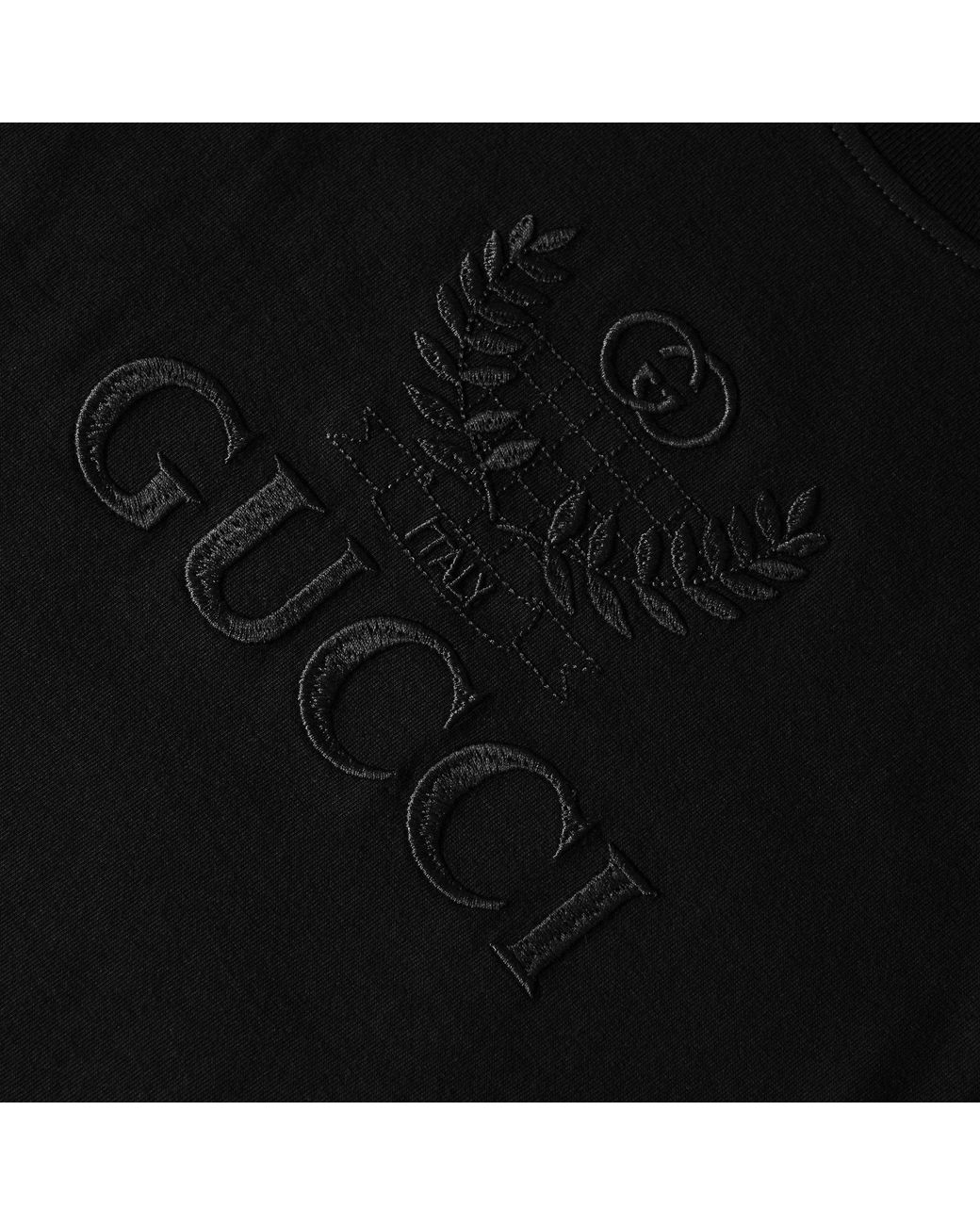 Gucci Black Crew Neck Short-Sleeve Tee for men