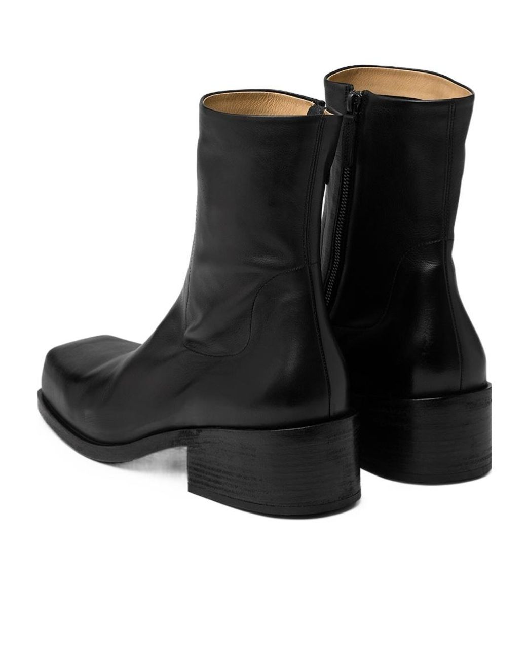 Marsèll Black Cassello Ankle Boots for men