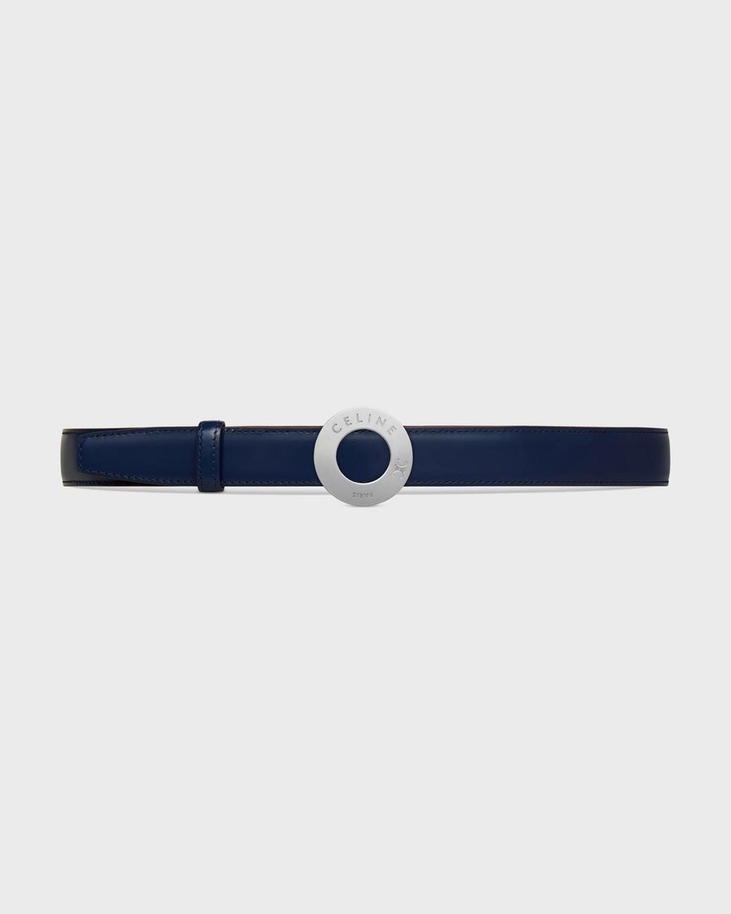 Céline Blue Triomphe Buckle Reversible Strap 25Mm