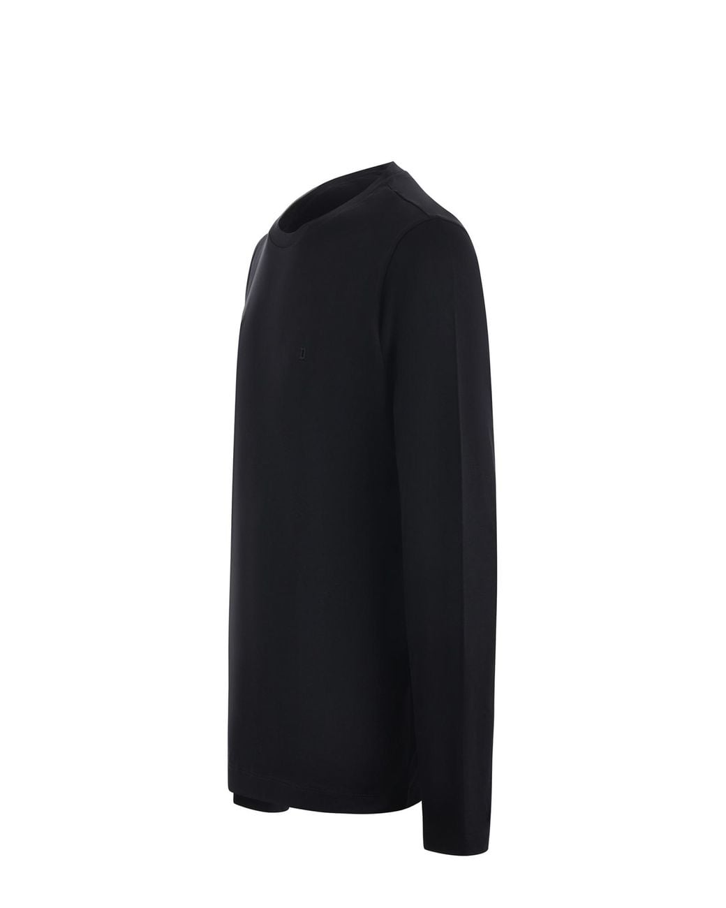 Dondup Blue Ribbed Crewneck T-Shirt for men