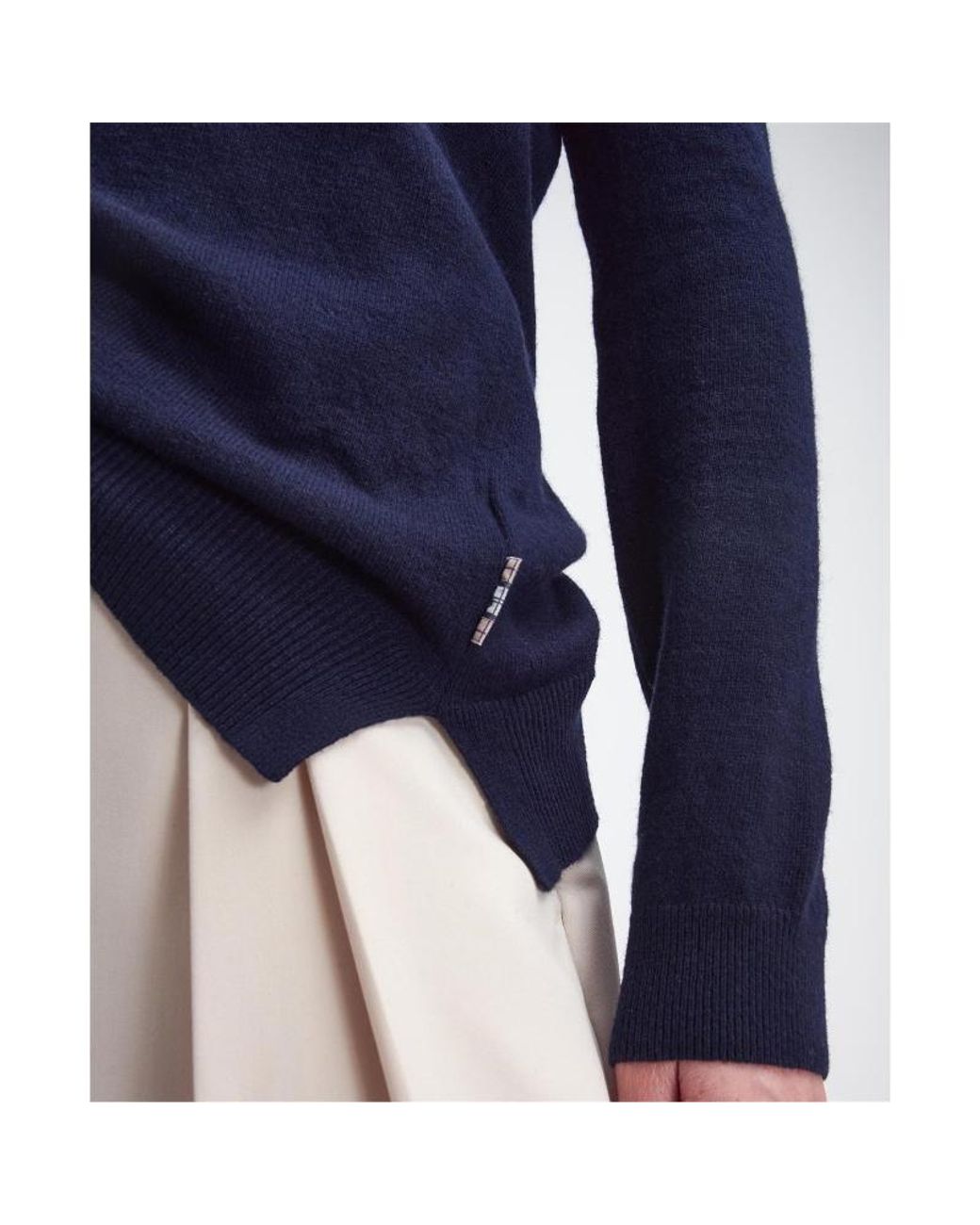 Barbour Blue Pendle Crew Neck Jumper