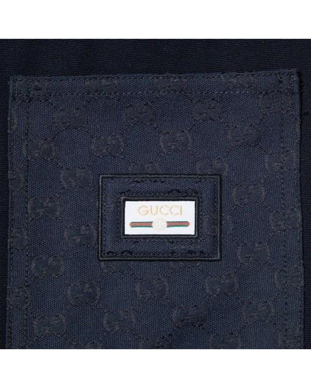 Gucci Blue Heavy Web Lable Pants for men