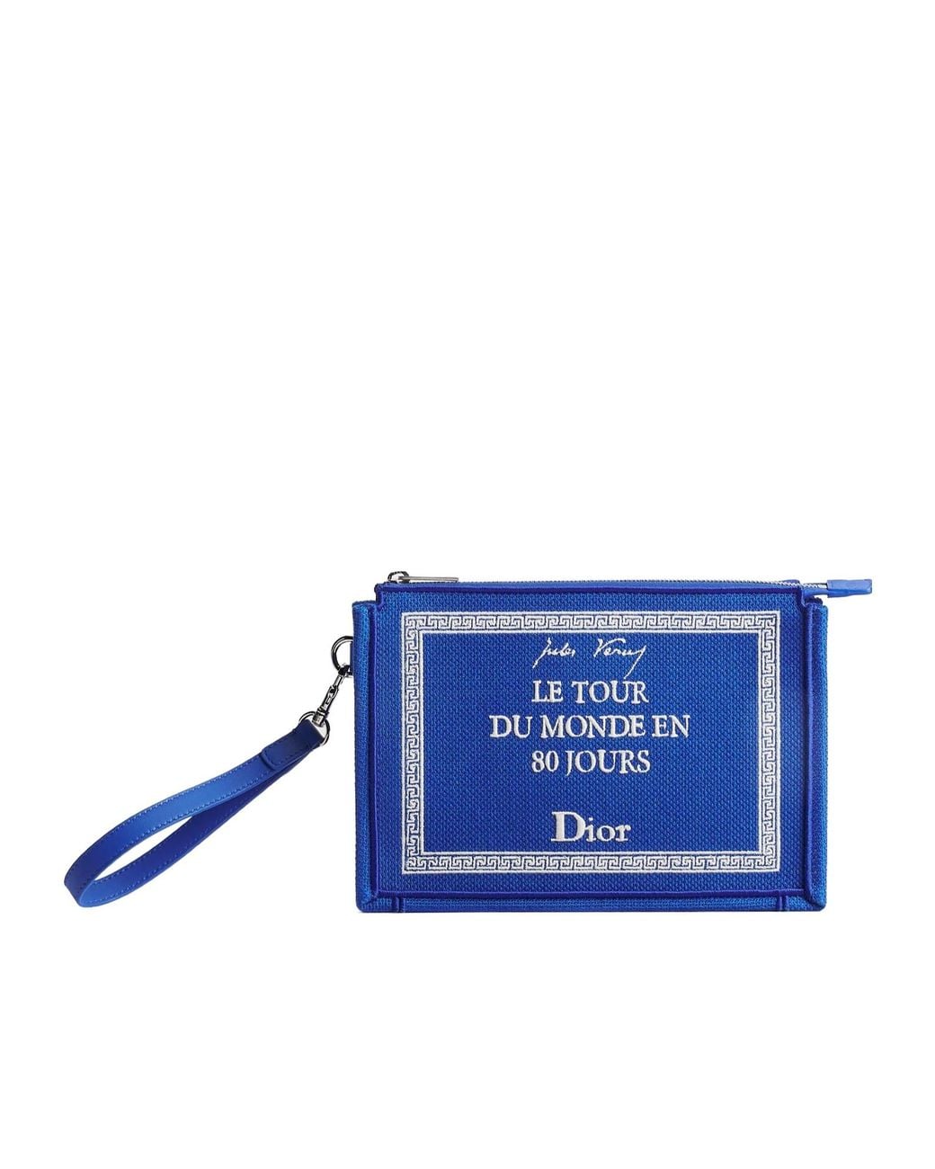 Dior Blue A5 Triangle Pouch for men