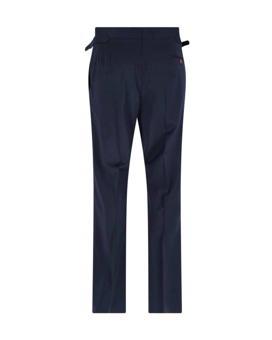 Vivienne Westwood Blue High Waist Straight Leg Trousers for men
