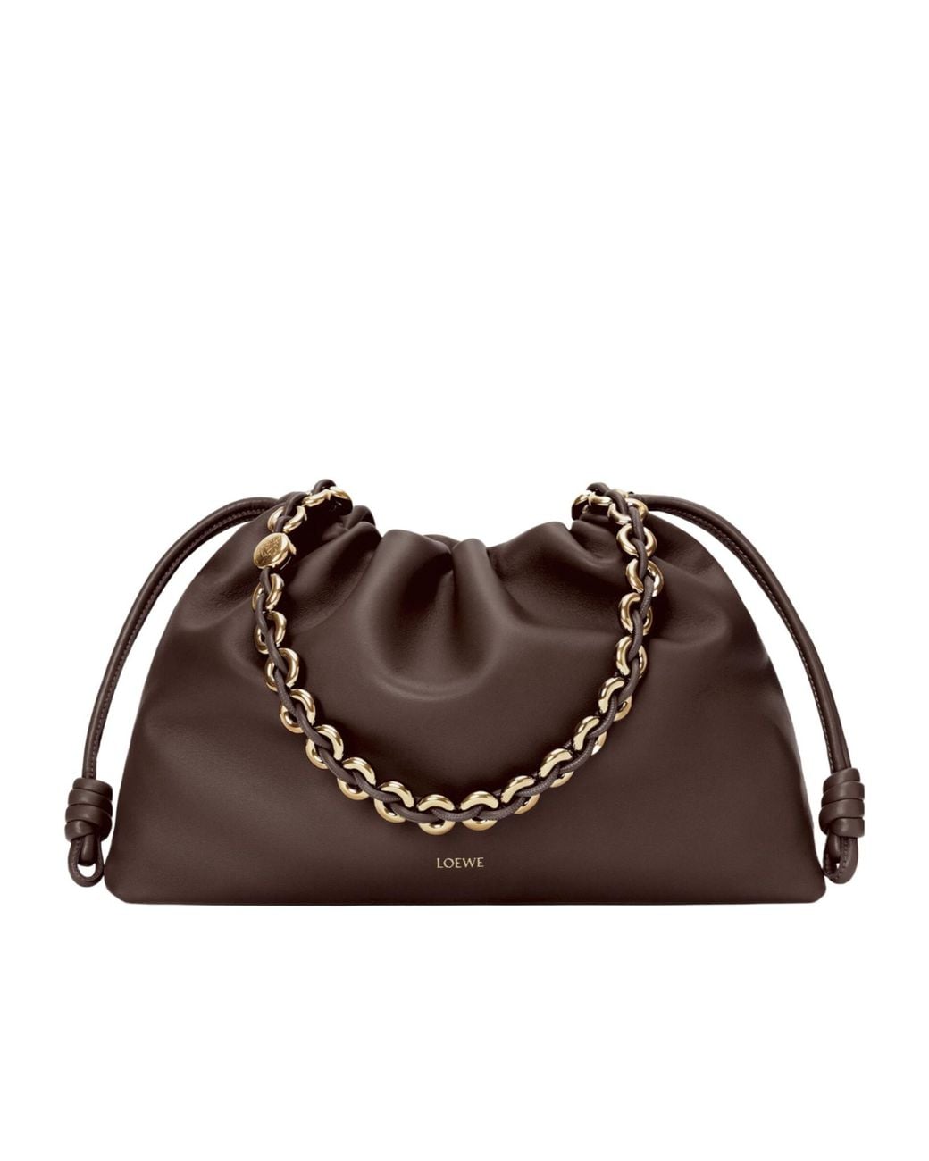 Loewe Brown Large Flamenco Soft Nappa Lamb Leather Purse