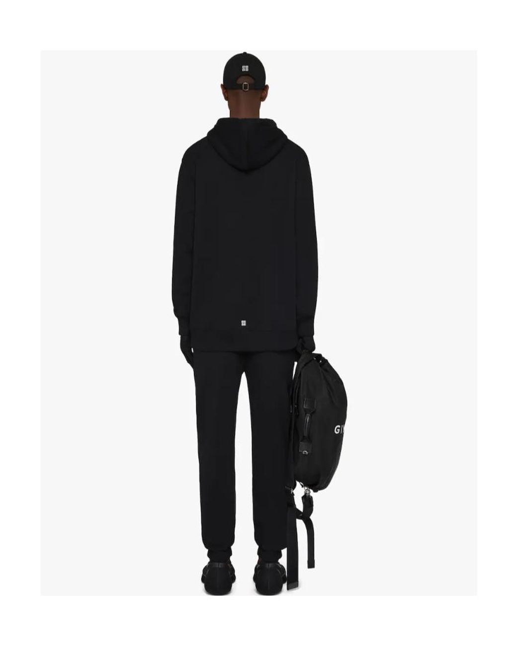 Givenchy Black Logo Printed Joggers for men