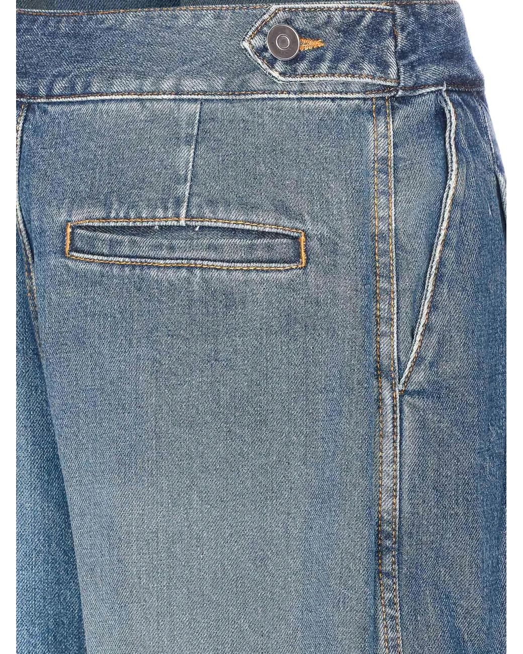 Alaïa Blue Alaïa Denim Tailored Jeans