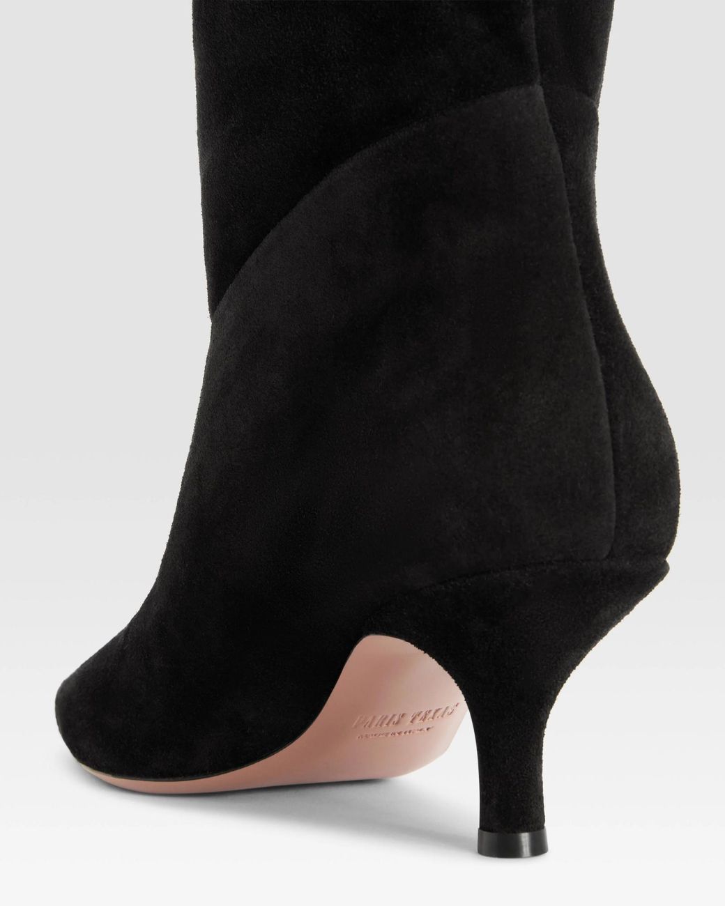Paris Texas Black Rose Over-The-Knee Heeled Boots