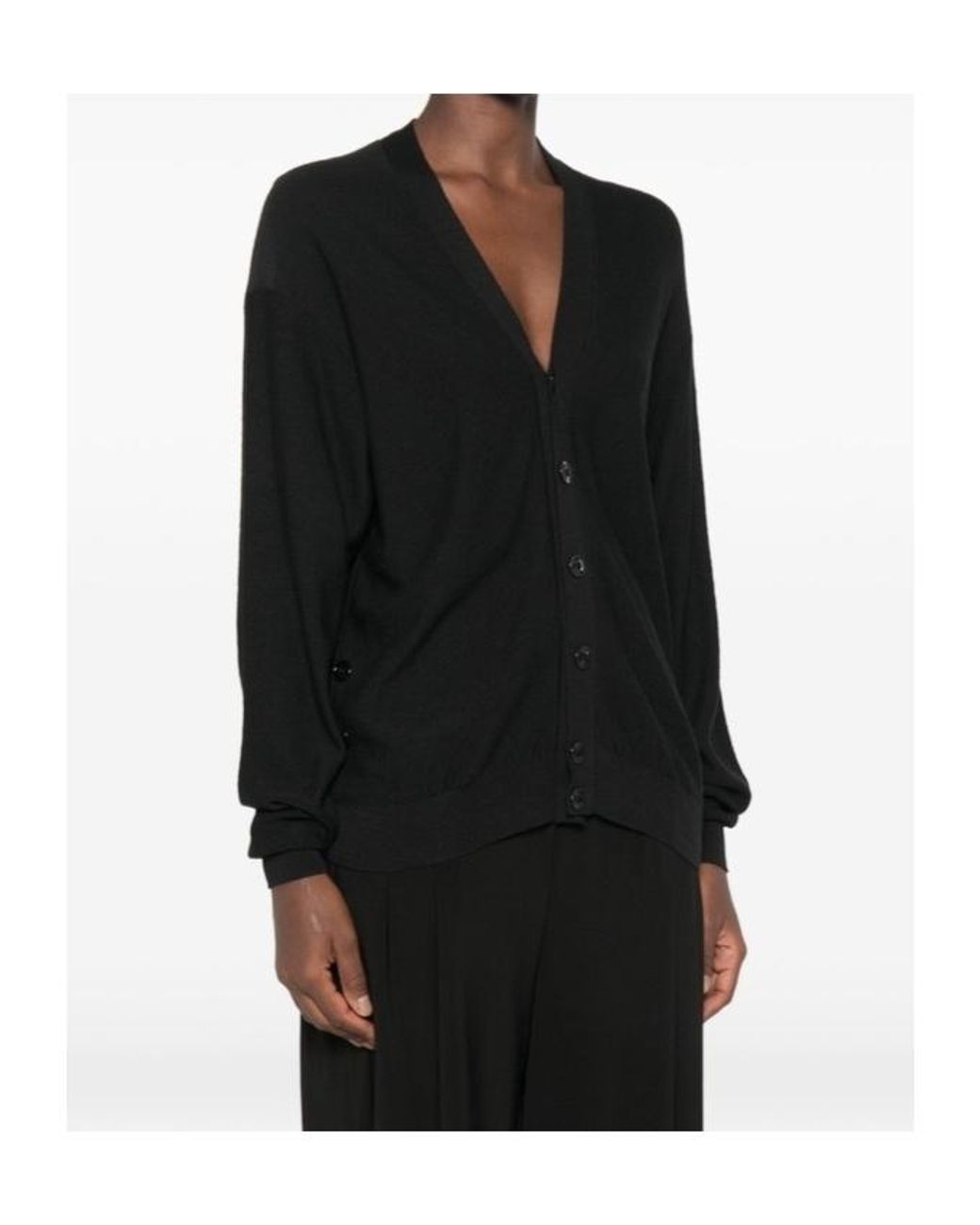 Lemaire Blue Relaxed V-Neck Cardigan