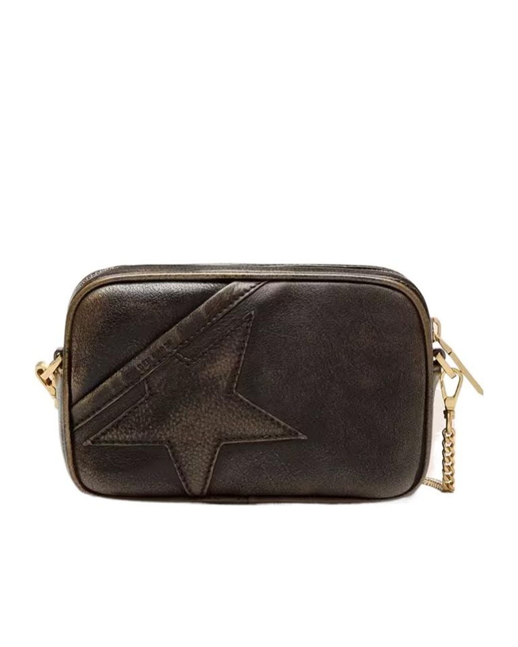 Golden Goose Deluxe Brand Black Mini Star Bag Camera Bag