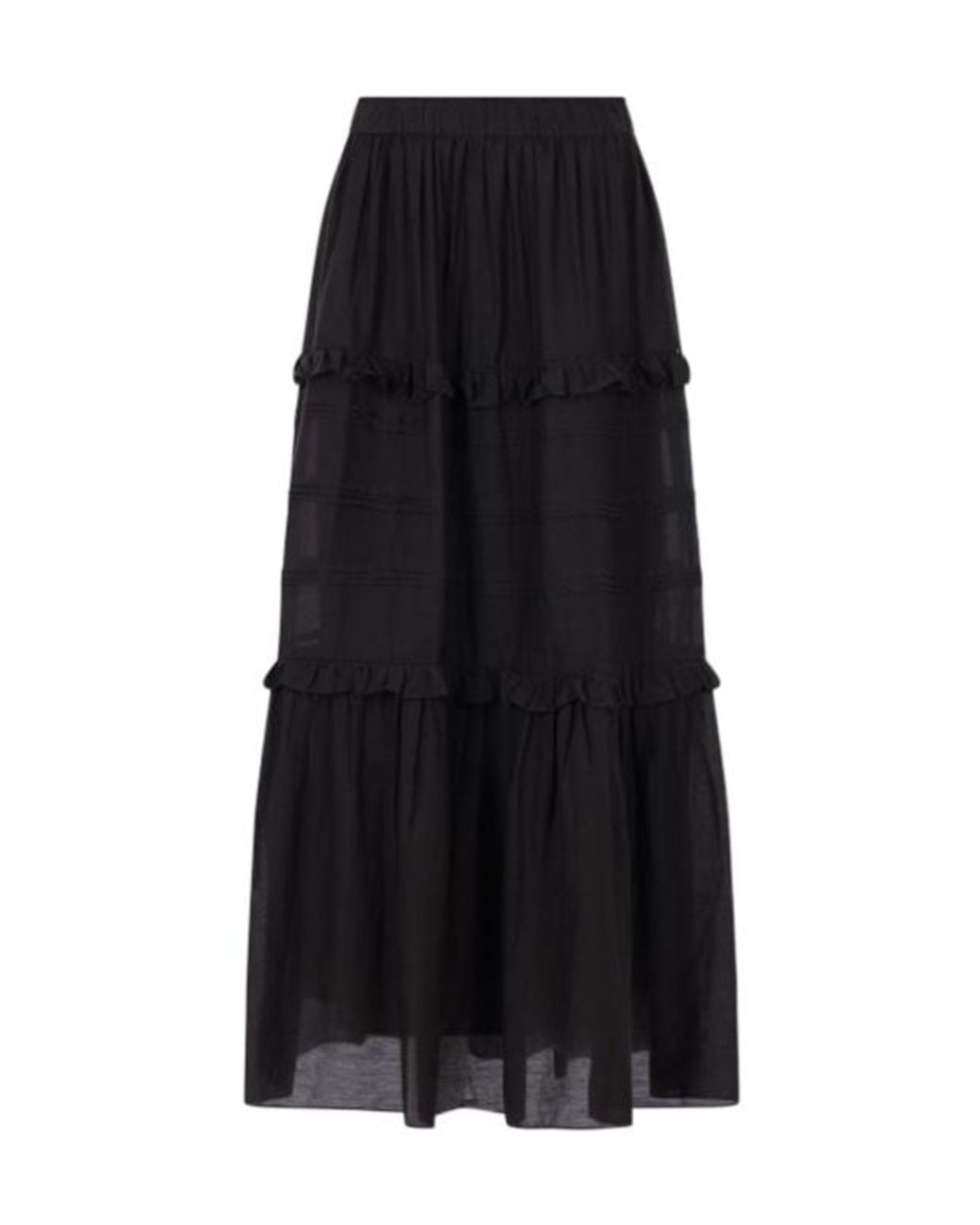 Isabel Marant Black Isabel Marant Étoile Flounced Skirt