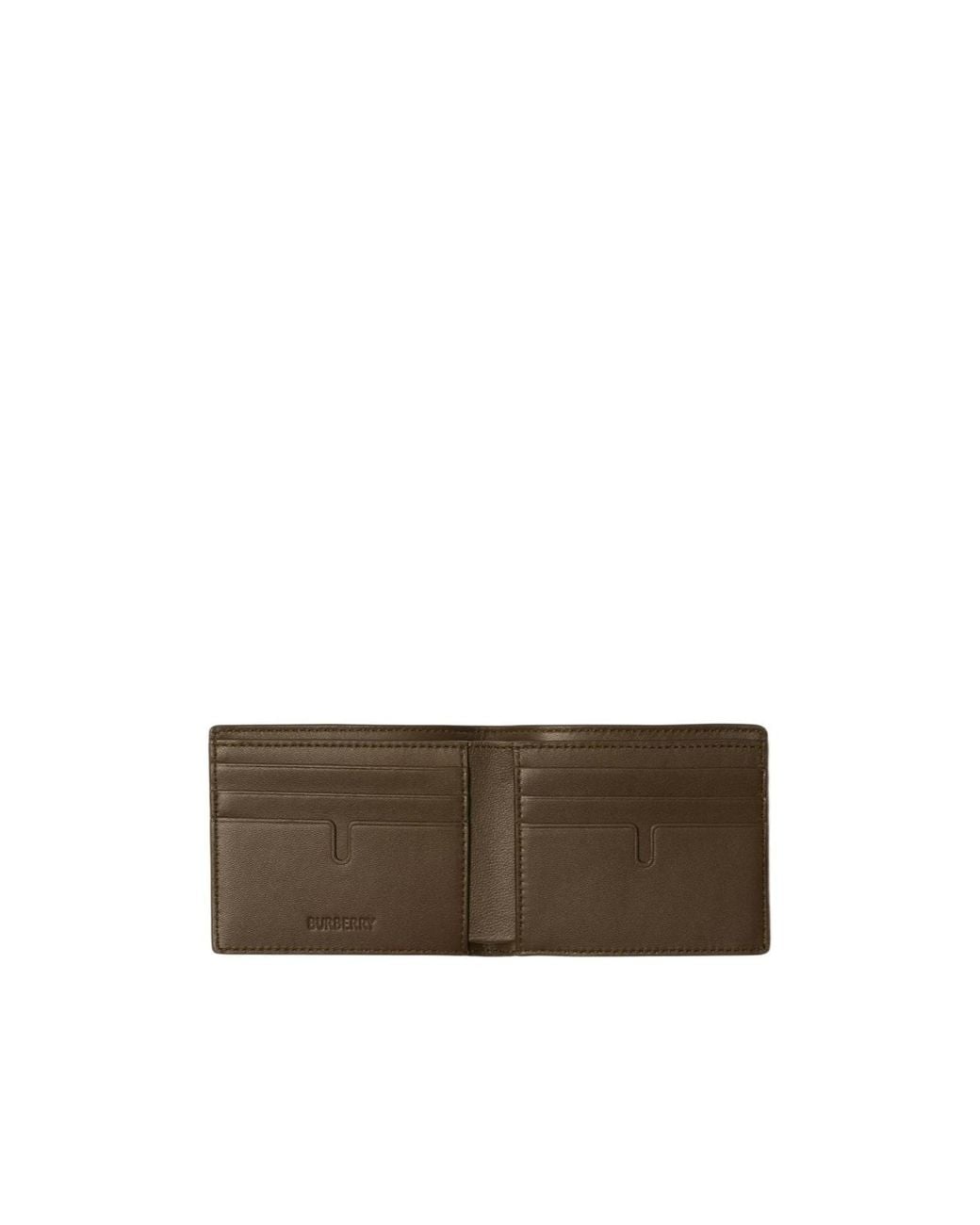 Burberry Natural Check-Printed Bi-Fold Wallet for men