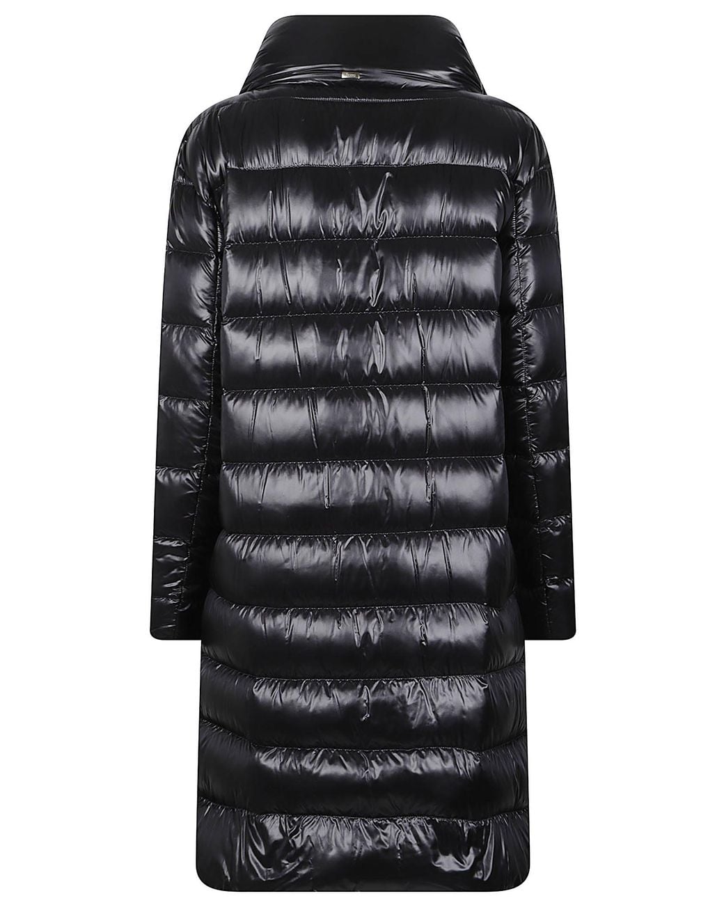 Herno Black Quilted High-Neck Down Jacket